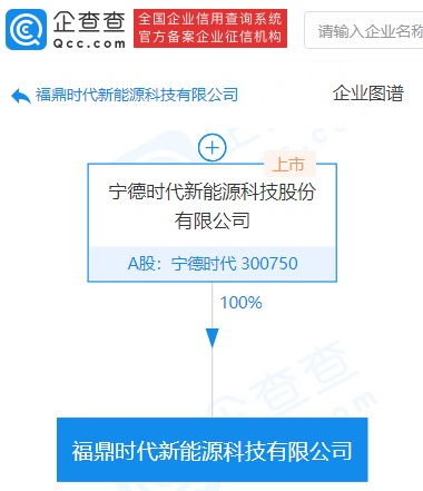 寧德時(shí)代再成立新能源科技公司，經(jīng)營(yíng)范圍涵蓋電池制造與新興能源技術(shù)研發(fā)